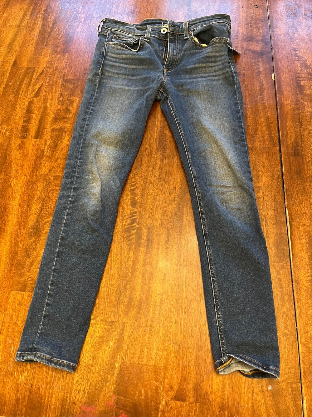 rag & bone Cate Mid-Rise Ankle Skinny Jeans Stevie Dark Wash Women's 27